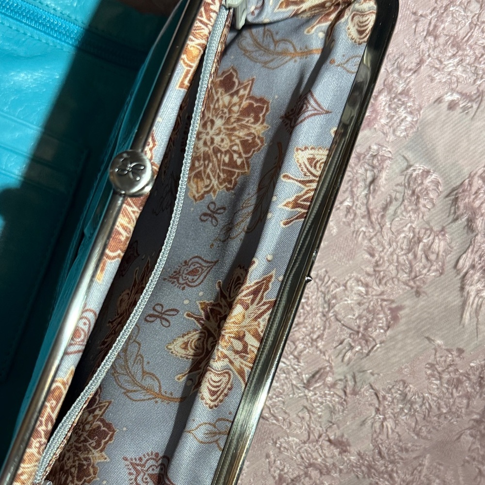 HOBO Blue Lauren Leather Clutch - Picture 6 of 12